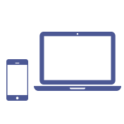 Computer and phone icon